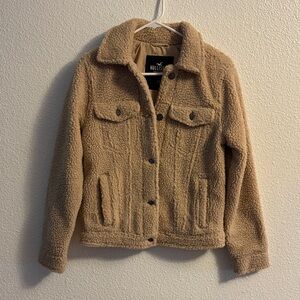 Hollister Women's Beige Teddy Jacket